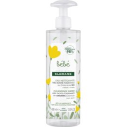 Klorane Agua limpiadora sin aclarado Fórmula Bébé 400mL