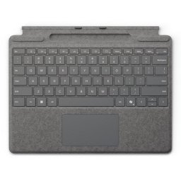 Microsoft Teclado para Surface Pro con Almacenamiento de Lápiz Español QWERTY Platino