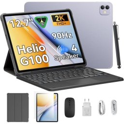 Tablet Blackview Link 8 12,7" 256GB WiFi 8400 mAh Android 15 con teclado Plata