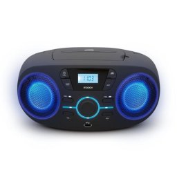 Radio CD Mooov 477415 Luminoso FM USB Repetición Aleatoria LCD
