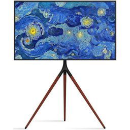 Soporte de suelo Techly ICA-TR18SAM para TV 45-65", 32 kg, Walnut