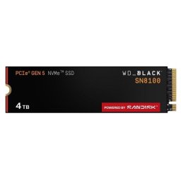 Disco Duro Western Digital Black SN8100 4TB M.2 PCIe 5.0 NVMe Encriptado