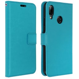 Avizar Funda Cartera Vintage Turquesa para Huawei P20 Lite