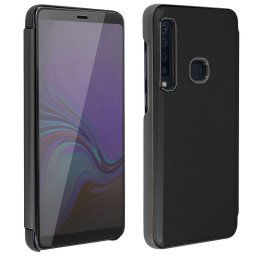 Avizar Funda Libro Translúcida Negra para Samsung Galaxy A9 2018