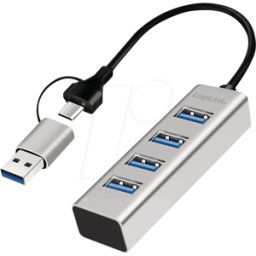 LOGILINK UA0455 - Hub USB 3,0, 4x USB-A..
