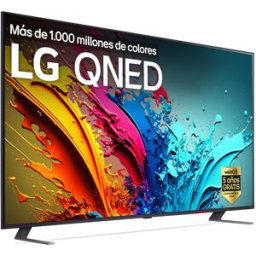 LG TV QNED 189cm (75') 75QNED85T6C 4K con Smart TV WebOS24 (Reacondicionado Grado A). Negro / Azul