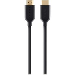 Belkin Cable HDMI de alta velocidad con Ethernet y conector de oro de 1m - negro. Negro
