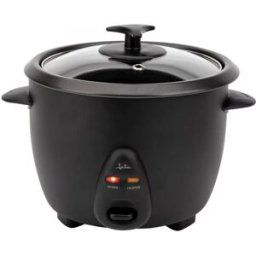 Jata Arrocera eléctrica JEAR2528 con función cocción y mantenimiento de calor 2,8 L. Negro