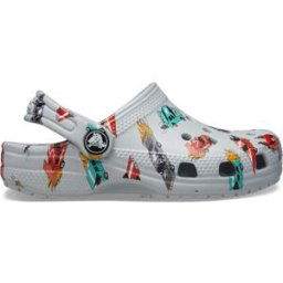 Crocs Zuecos de bebés Classic Race Cars Graphic Clog T . Gris 20