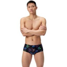 Speedo Bañador de natación para hombre ML Printed 13,5cm Brief . Negro XXXS