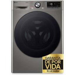 LG Lavadora secadora 9 kg lavado, 6 kg secado, 1400 rpm, inteligencia artificial - F4DR7009AGS. Inox antihuellas