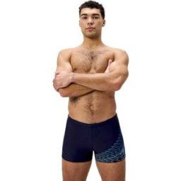 Speedo Bañador de natación para hombre Medley Logo Aquashort . Azul S