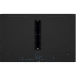 Siemens Placa de inducción iQ700, con extractor integrado, 2 zonas - EX80BNX68E. Negro