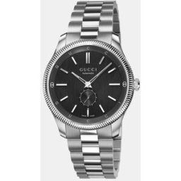 Gucci Reloj de hombre G-Timeless YA126388 automático de acero. Negro