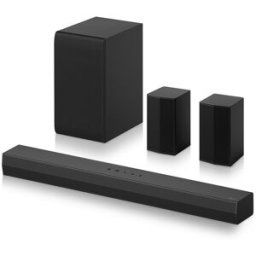 LG Barra de sonido S40TR AI Sound Pro, 4.1, 400W, Dolby Digital y DTS Digital Surround, Subwoofer inalámbrico. Negro