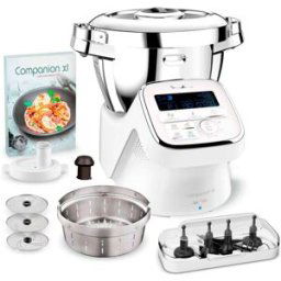 Moulinex Robot de cocina i-Companion XL HF908 con funciones de activación por voz. Blanco