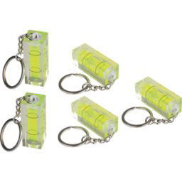 KABELMEISTER KM TOOL-003-5 - Nivel de burbuja con llavero - juego de 5