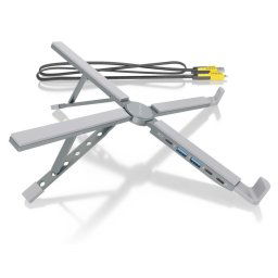 SOPORTE DE PORTATIL Y TABLET SOBREMESA CON DOCK STATION