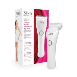 Afeitadora Silk'n LadyShave Wet&Dry 1 Cabezal Recortadora IPX4 Blanco AAA Alcalina