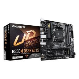 Placa Base Gigabyte B550M DS3H AC R2 B550 AM4 DDR4 Micro ATX Wi-Fi 5 M.2 RAID