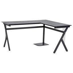 Homcom Mesa Esquinera Oficina 155x130x76cm Negra