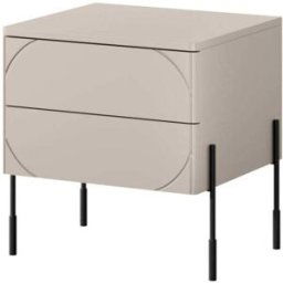 That's Write Mesita de noche con 2 cajones de cachemir 49x55 cm