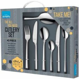 Amefa Caja regalo 42 cubiertos Acero inoxidable Acero