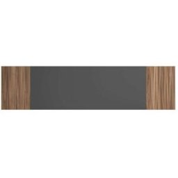 Herdasa Cabecero para cama de 150cm grafito-efecto vallado nogal 67x240x3 cm