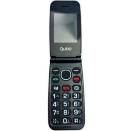 Teléfono Móvil Qubo NEONW-BK 4G para Personas Mayores, negro, Dual SIM, Botón SOS