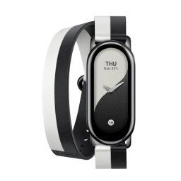 Correa Original Xiaomi Double Wrap Strap para Mi Smart Band 8 Blanco y Negro