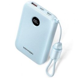 Batería Externa Vention 10000 mAh 22.5W Azul con USB-A/USB-C
