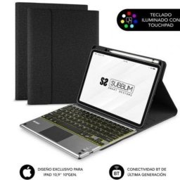 Funda Subblim KeyTab Pro BT iPad 10.9" Teclado Retroiluminado Touchpad Negra