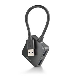 Hub NGS 4 puertos 5 Gbps IHUB 3.0 TINY compacto USB 3.0 cable 18 cm