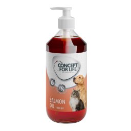 Aceite de salmón Concept for Life para mascotas - Pack % - 2 x 1000 ml