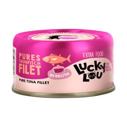 Lucky Lou Extra Food filete en caldo 12 x 70 g - Filete de atún