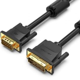 Cable conversor Vention EACBG DVI macho VGA macho 1.5m negro chapado oro