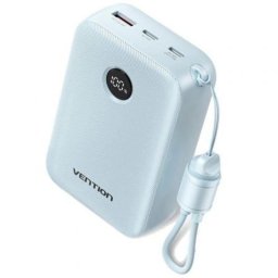 Power Bank Vention FKBL0-C 20000mAh 22.5W Azul USB-C USB-A diseño seguro