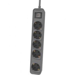 Regleta Philips CHP2154G/12 5 Tomas Schuko Cable 1.5m Gris