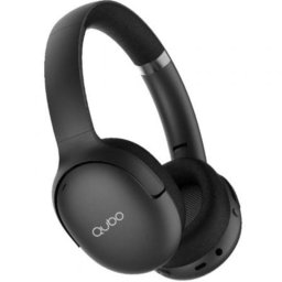 Auriculares Qubo HD-400 inalámbricos Bluetooth con Cancelación Activa de Ruido y micrófono negros