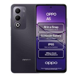 Oppo A5 4GB 128GB 6.67" LCD 90Hz 4G Dual SIM Batería 6000mAh IP65 NFC Android 15 Púrpura