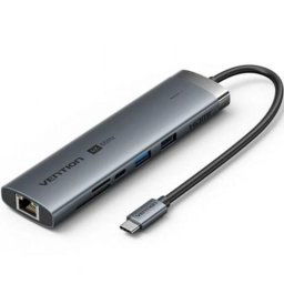 Hub Vention 9 puertos USB-C 5Gbps modelo TGVHB con HDMI 4K y Ethernet