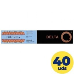 Cápsula Café Delta Q Colombia Espresso Intensidad 8 Notas Florales Caja 40