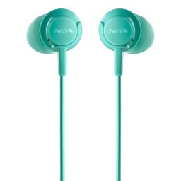 Auriculares NGS Cross Drift Mint con cable Jack 3.5 mm Uso Llamadas y Música Micrófono Control en Cable Color Menta