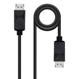 Cable DisplayPort Nanocable 1.4 1 m Negro CCS DP Macho-Macho 8K HDR