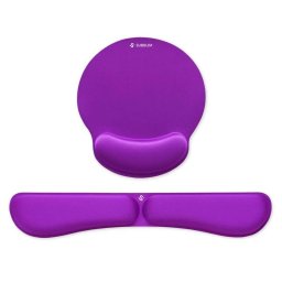Reposamuñecas Subblim Ergo Memoryflex Alfombrilla Púrpura Espuma Portátil