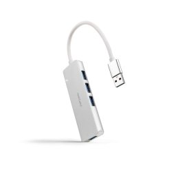Hub Nanocable 4 puertos 5 Gbps USB 3.0 con cable 18 cm aluminio