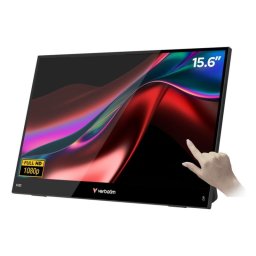 Monitor PC Verbatim Portable 15.6" Full HD 60Hz IPS Tactil AMD FreeSync HDR
