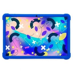 Funda SPC Gravity 11 Kids Case silicona azul esquinas reforzadas soporte anilla