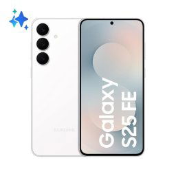 Samsung Galaxy S25 FE 8GB 128GB 6.7" AMOLED 120Hz 5G Dual SIM Cámara 50MP IP68 Android Blanco