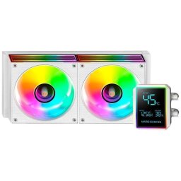 Mars Gaming Ml-lcdpro240 Refrigeración Líquida Aio 500w Tdp Bomba 4ª Gen 2× Ventiladores Blanco